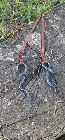 Hand Forged Snake Pendant